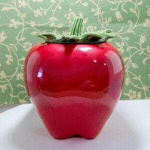Vintage 1950s Ceramic McCoy Big Red Apple Cookie Jar